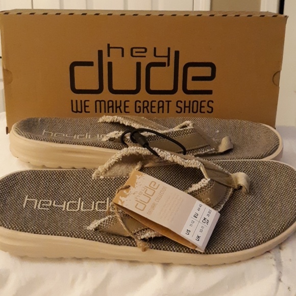 hey dude flip flops